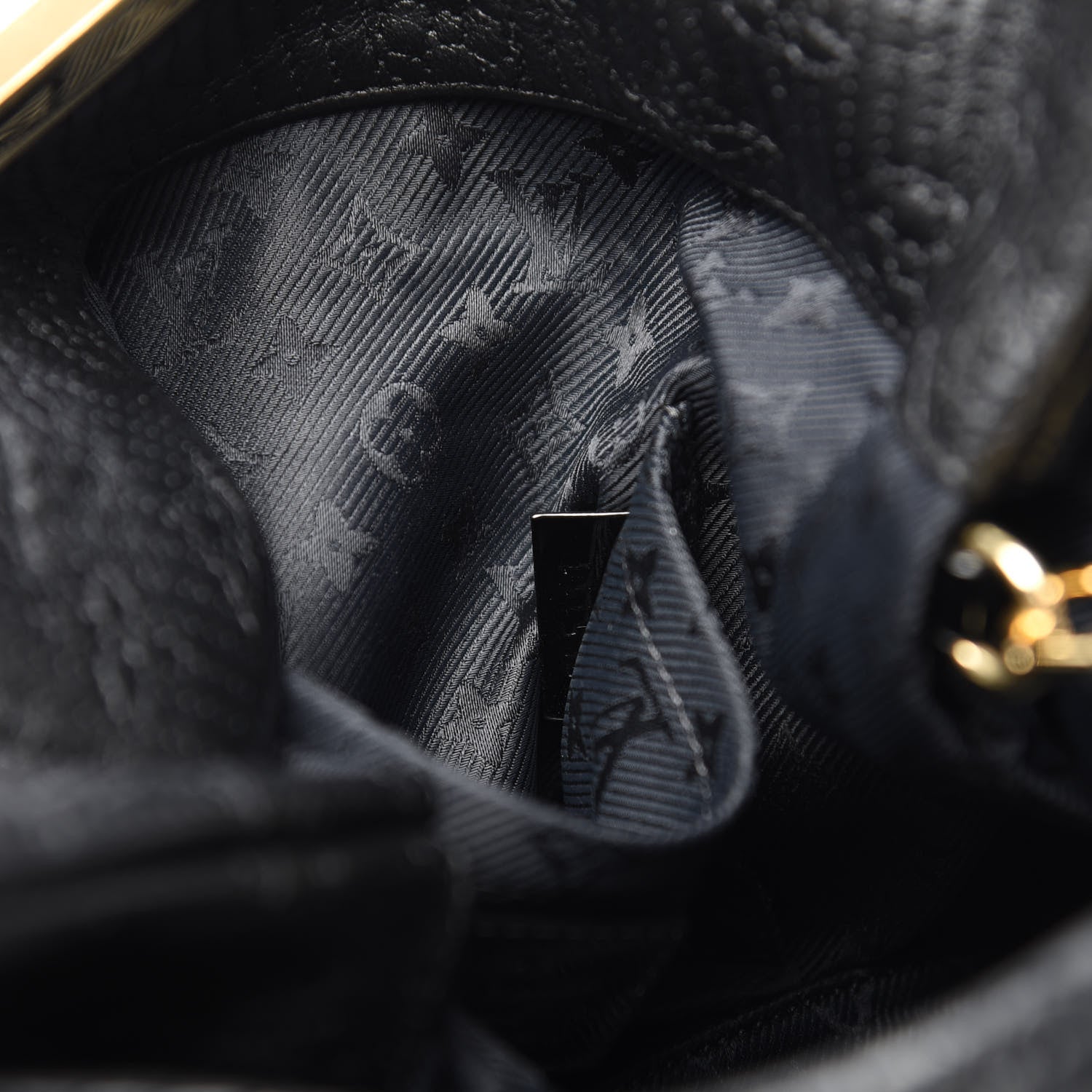 Louis Vuitton Calfskin Quilted Monogram Altair Clutch Black 7 of 7