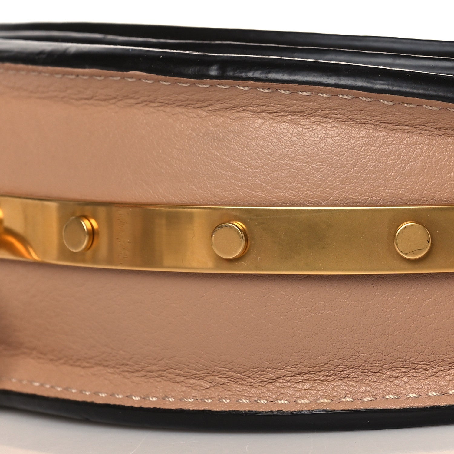 Chloe Calfskin Small Nile Bracelet Minaudiere Bag Biscotti Beige 12 of 12