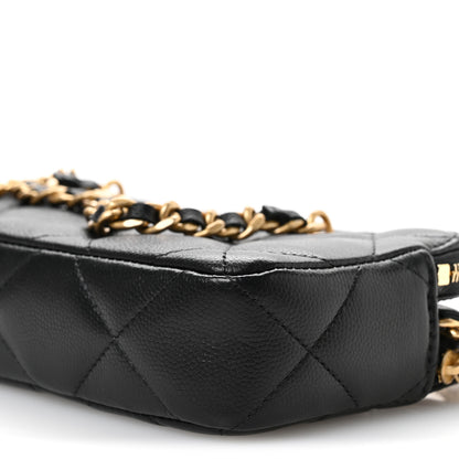 Chanel Caviar Quilted Top Handle Phone Holder With Chain Black 11 of 12