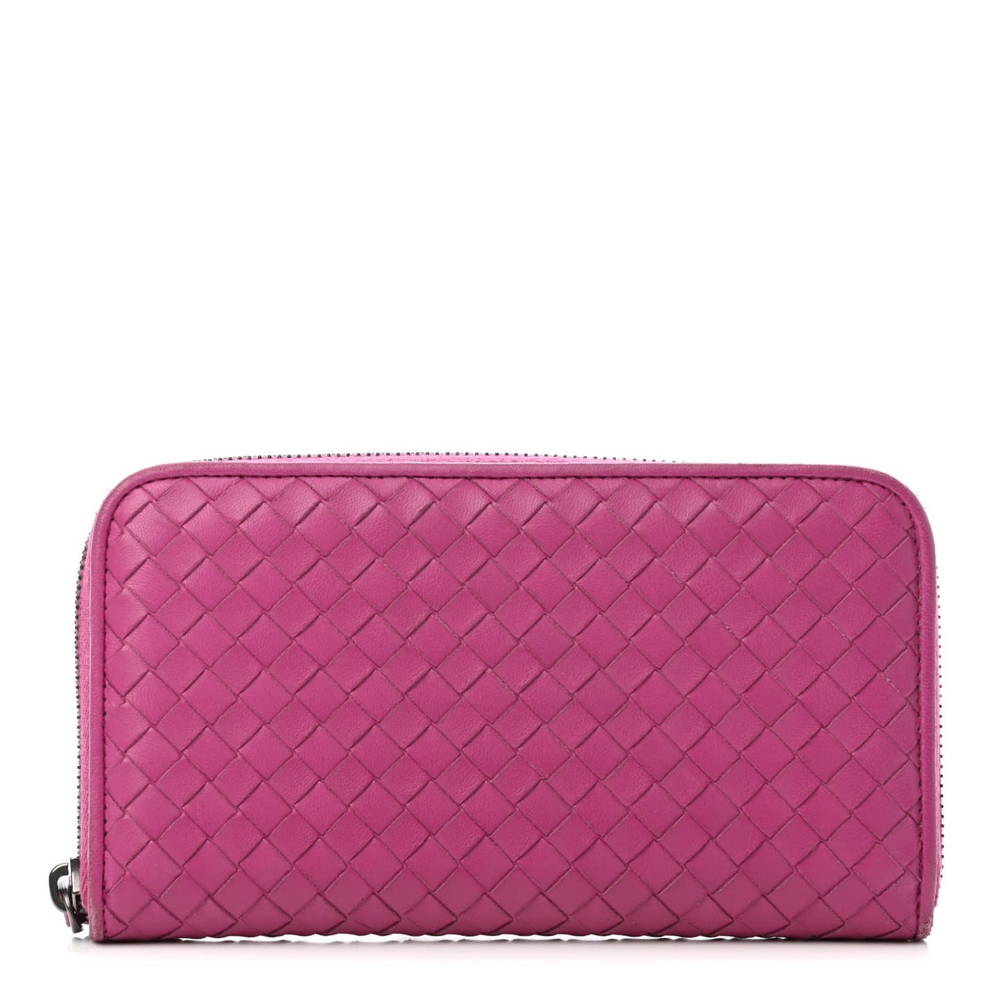 Nappa Intrecciato Zip Around Wallet Ametista
