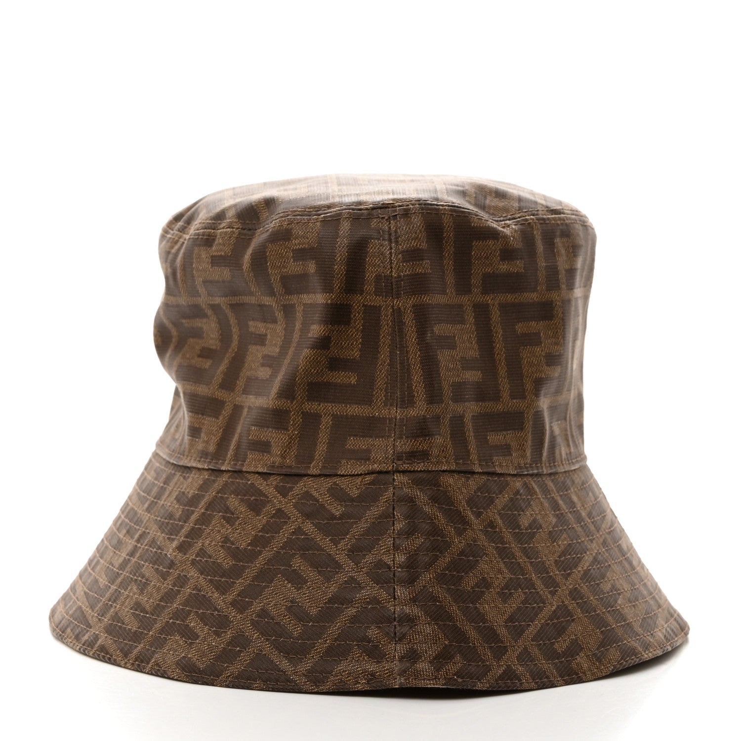 Fendi Technical Fabric FF Reversible Bucket Hat S Tobacco Beige 11 of 15