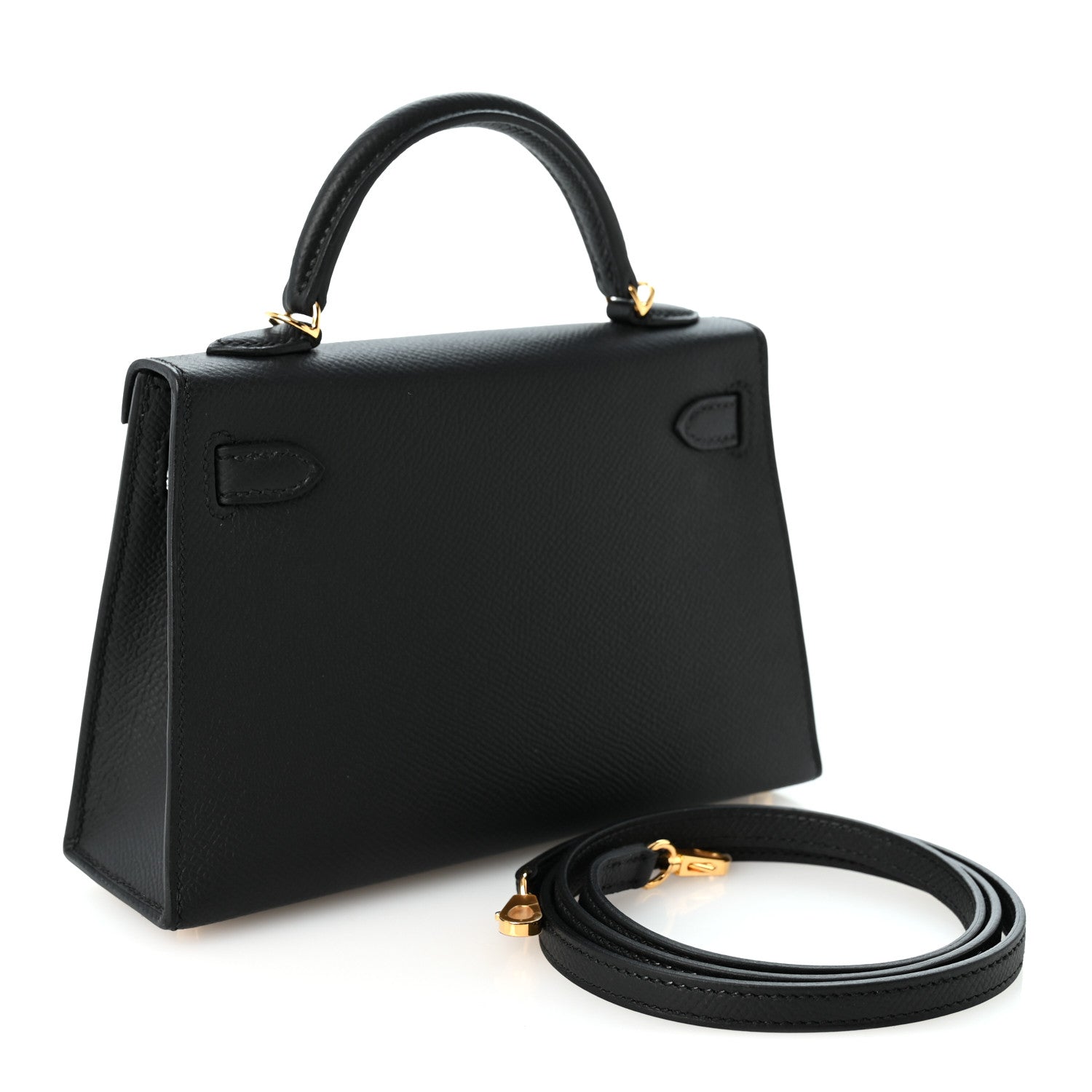 Hermes Epsom Mini Kelly Sellier 20 Black 3 of 11