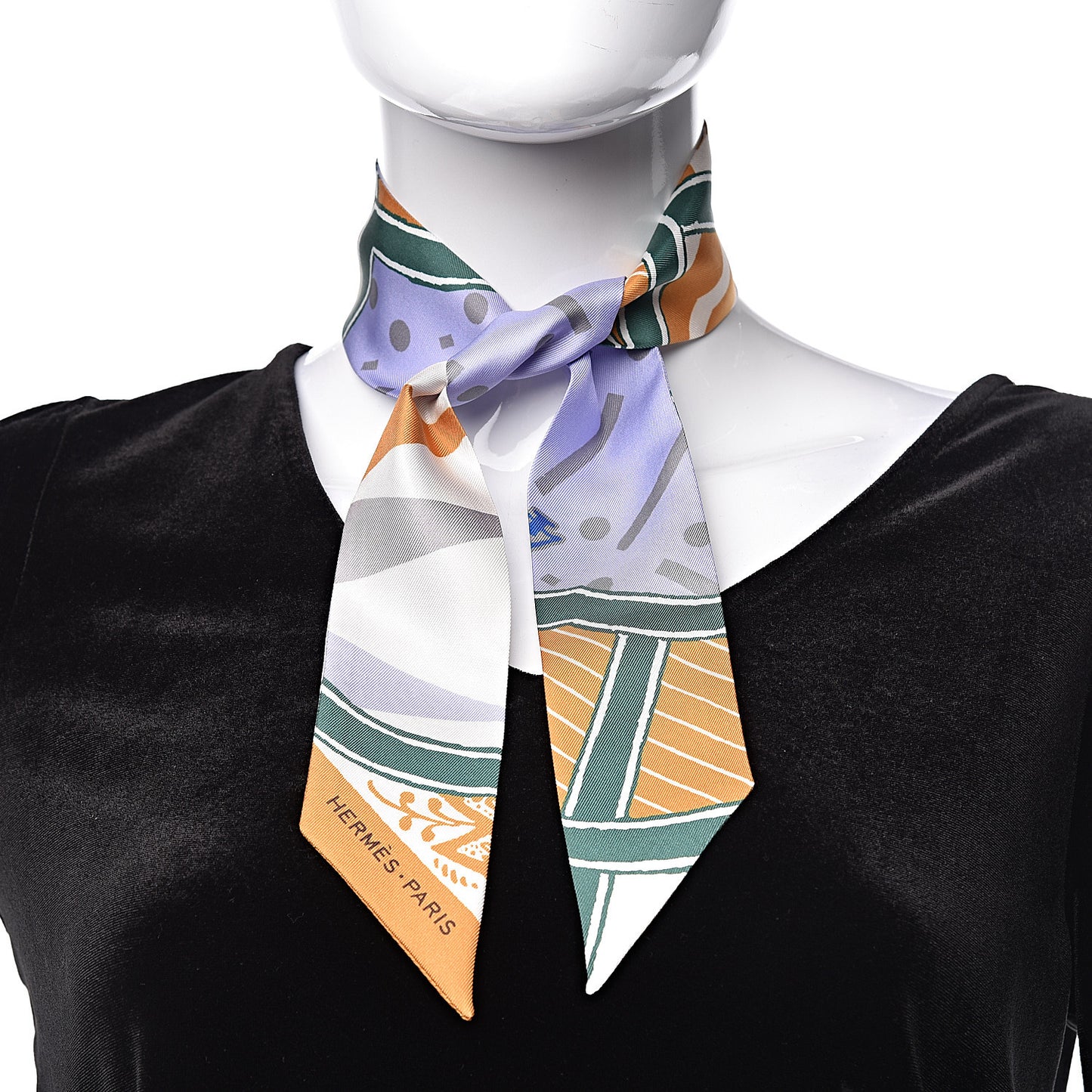 Silk Jeu de Soie Twilly Ocre Lavande Vert