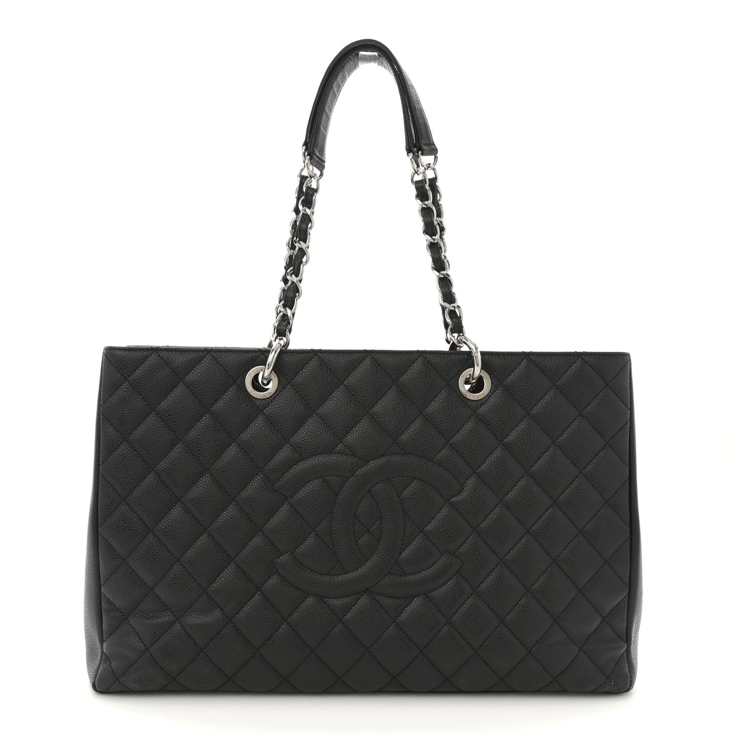 Caviar Quilted XL Grand Shopping Tote GST Black