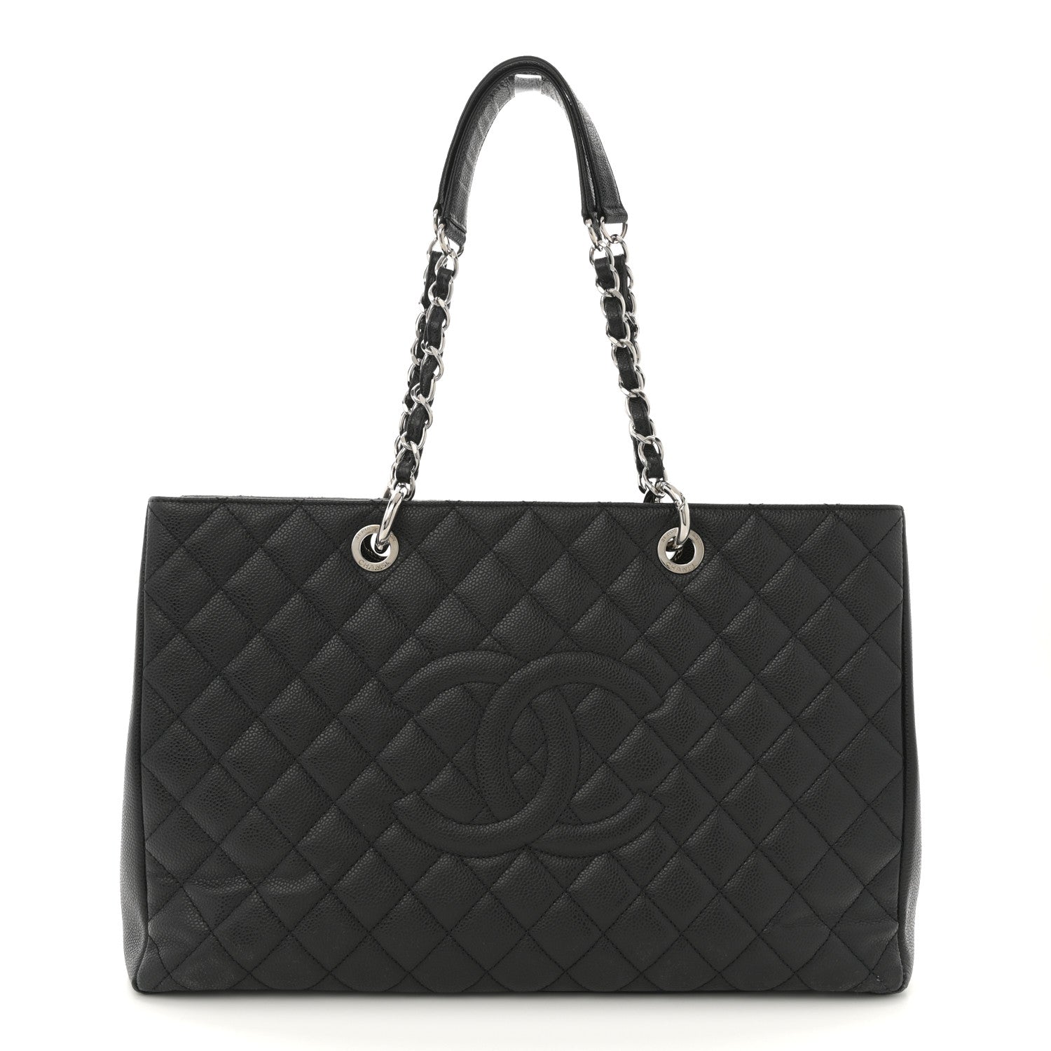 Chanel Caviar Quilted XL Grand Shopping Tote GST Black 1 of 12