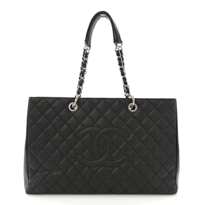 Chanel Caviar Quilted XL Grand Shopping Tote GST Black 1 of 12