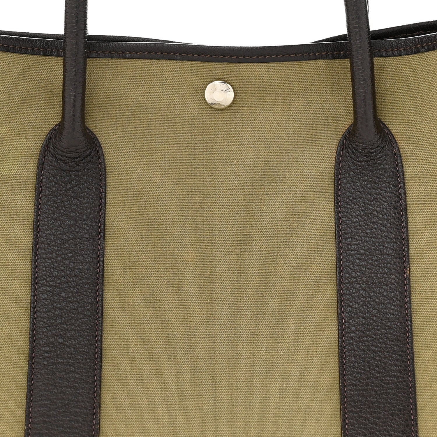 Hermes Buffle Skipper Toile Garden Party 36 MM Tote Olive 7 of 11