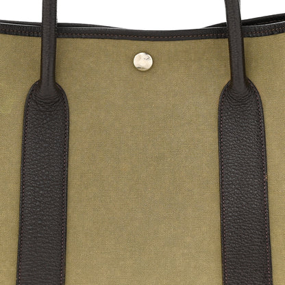 Hermes Buffle Skipper Toile Garden Party 36 MM Tote Olive 7 of 11