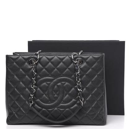 Chanel Caviar Quilted Grand Shopping Tote GST Black 12 of 12