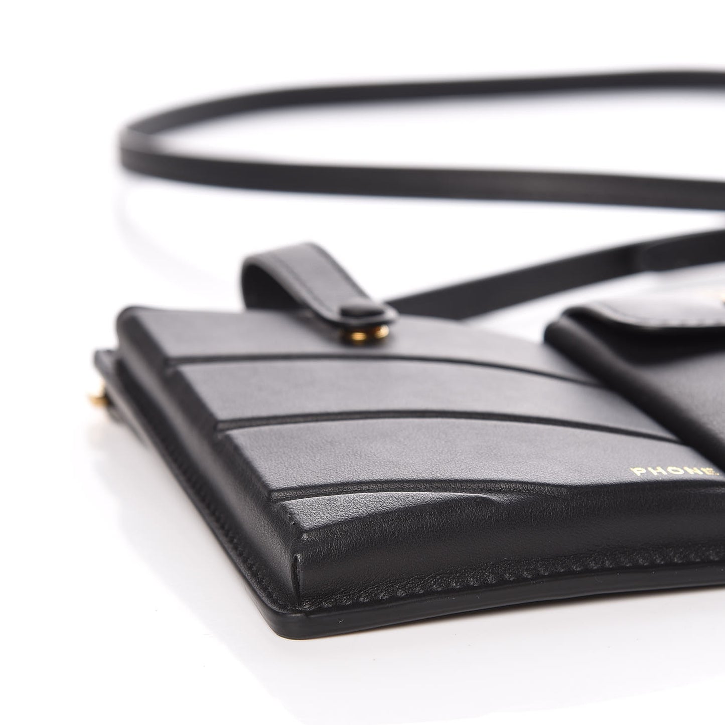 Vitello Grace 3 Pocket Mini Crossbody Bag Matte Black