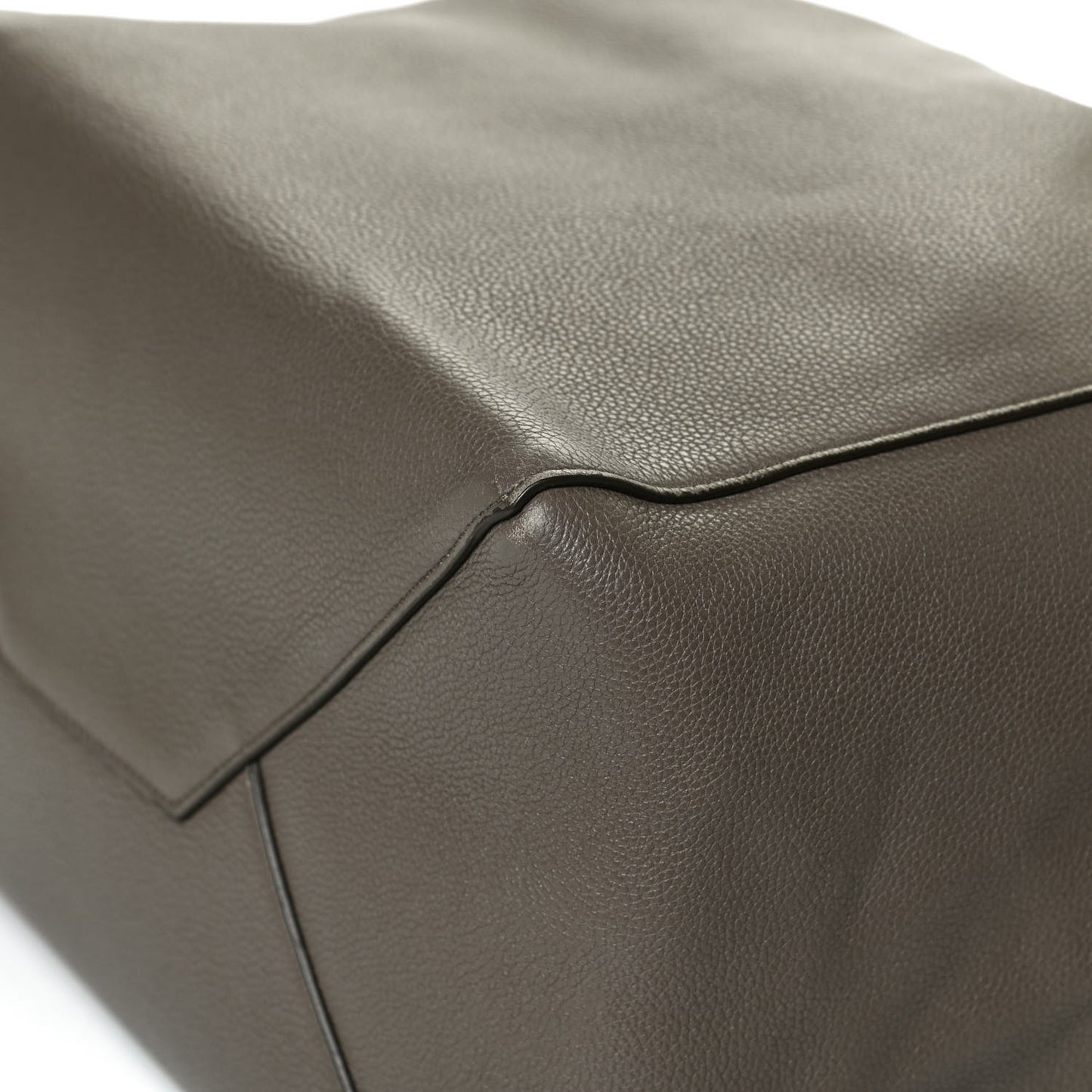 Soft Grained Calfskin Small Belt Cabas Phantom Taupe
