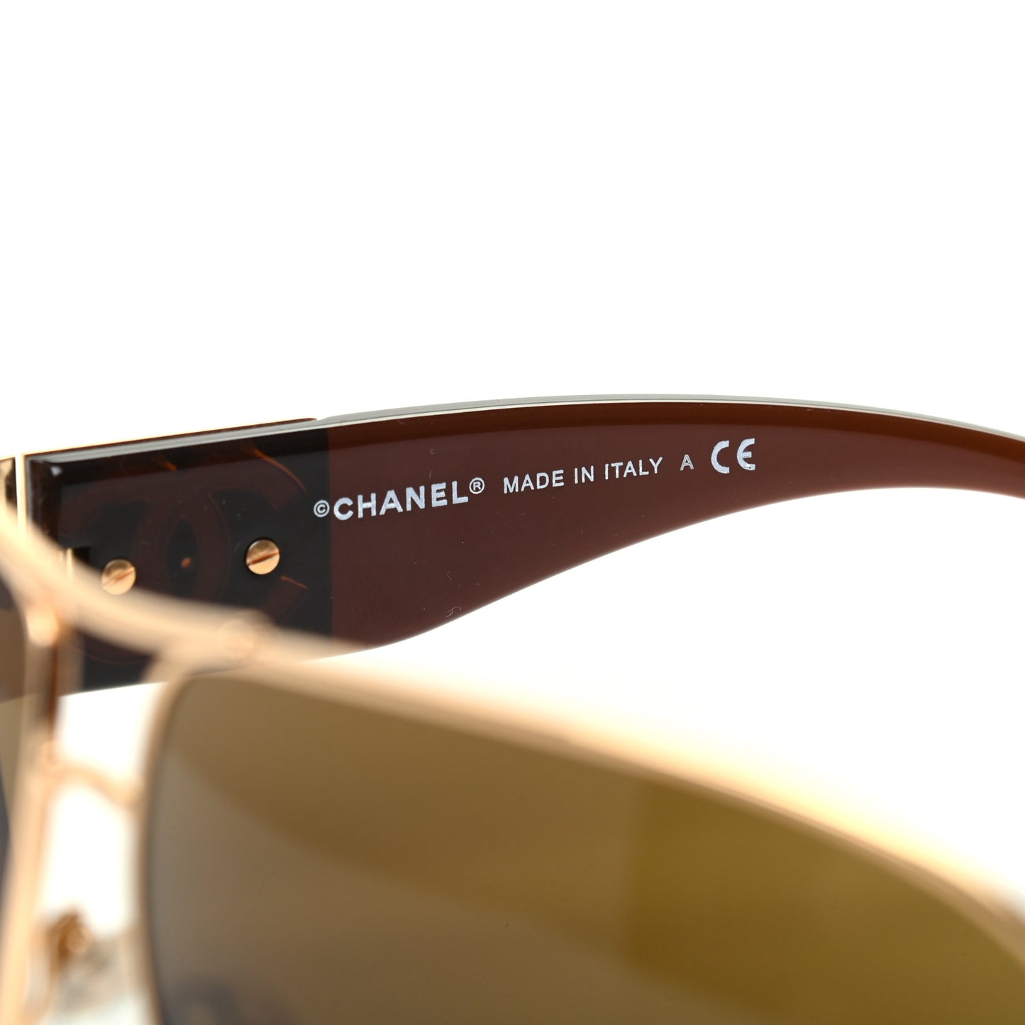 Metal Aviator CC Sunglasses 4128 Brown