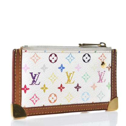 Louis Vuitton Monogram Multicolor Key Pouch White 3 of 6