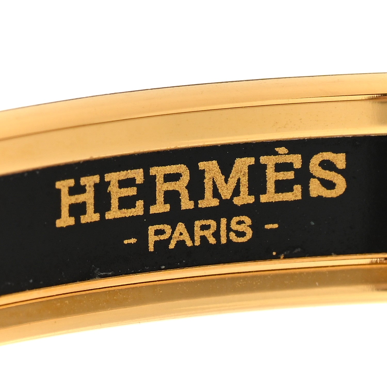 Hermes Enamel Printed Narrow Bracelet 70 4 of 5