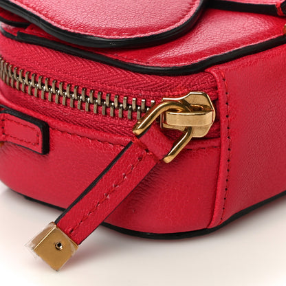 Christian Dior Goatskin Mini Saddle Shoulder Strap Pouch Red 8 of 9
