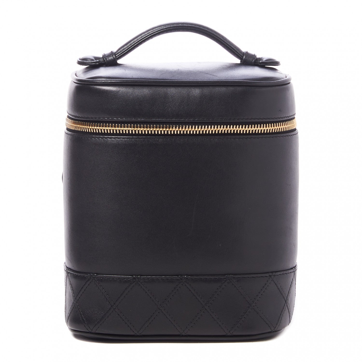 Chanel Calfskin Cosmetic Vanity Bag Black 1 of 9