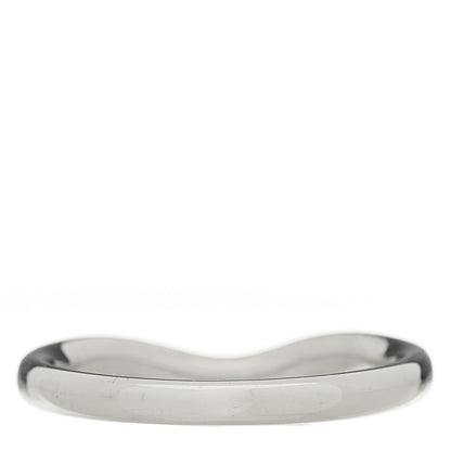 Tiffany Platinum Yellow Diamond Elsa Peretti Wedding Band Ring 49 5 3 of 5
