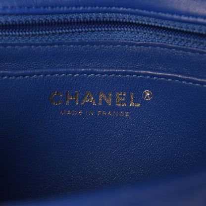 Chanel Lambskin Quilted Mini Rectangular Flap Royal Blue 6 of 9
