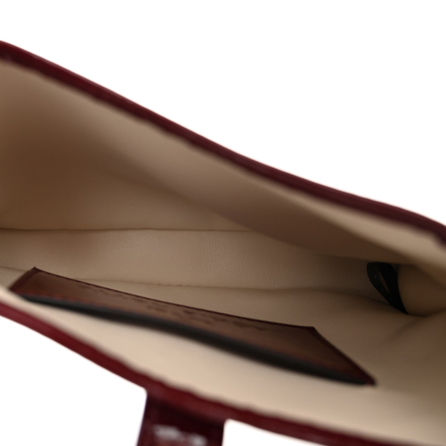 Crinkled Patent Mini Jackie Notte Bag Rosso Ancora Red