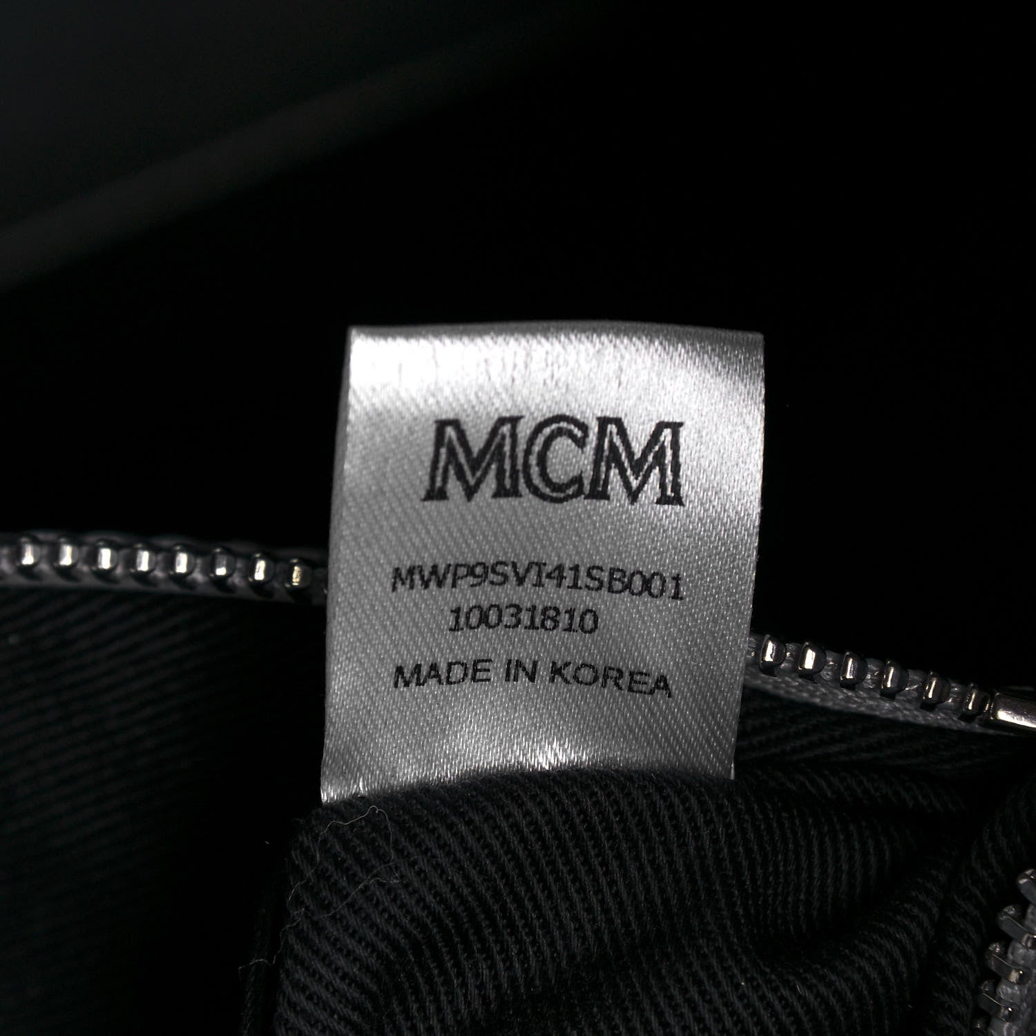 MCM Metallic Visetos Medium Anya Shopper Tote Silver 7 of 13