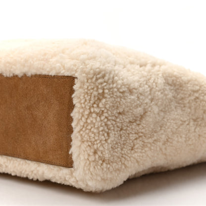 Telfar X UGG Suede Shearling Medium Shopping Bag Natural 9 of 11