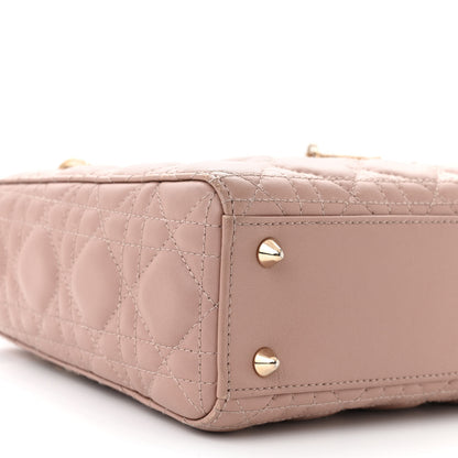 Christian Dior Lambskin Cannage Small My ABCDior Lady Dior Blush 9 of 13