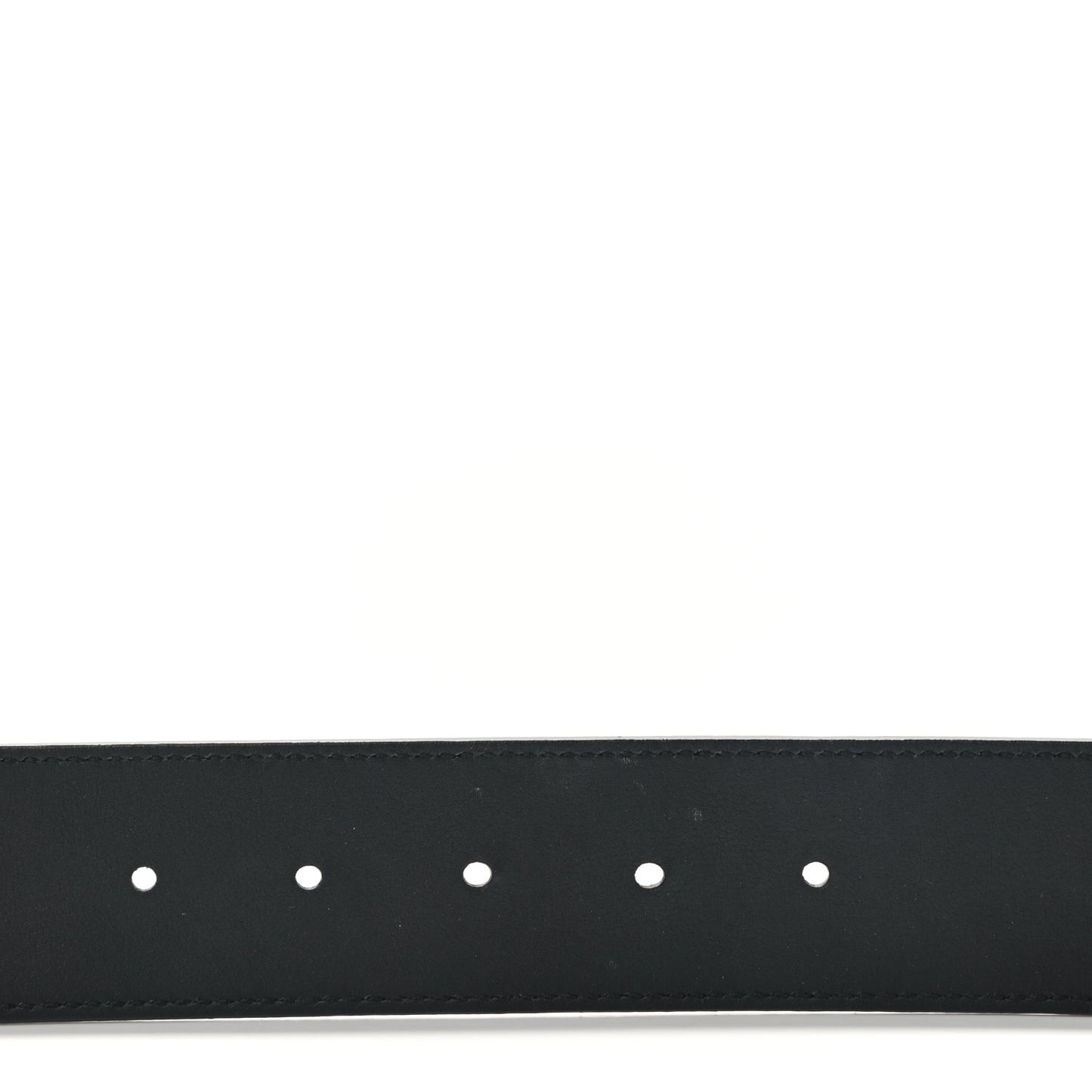 Textured Dollar Calfskin Nickel Double G 40mm Belt 85 34 Black