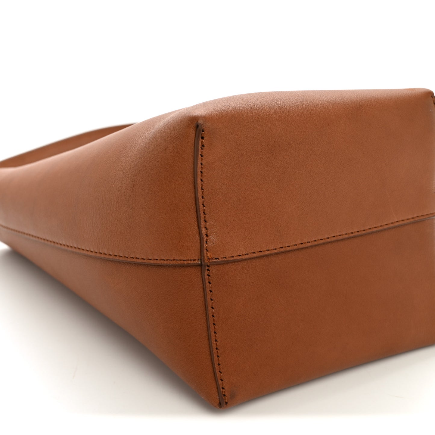 Polished Saddle Calfskin Small N/S Park Tote Dark Cuir