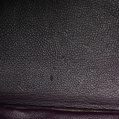 Hermes Taurillon Clemence Birkin 30 Raisin 10 of 15