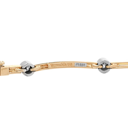 Tiffany 18K Yellow Gold Diamond Station Necklace 5 of 5