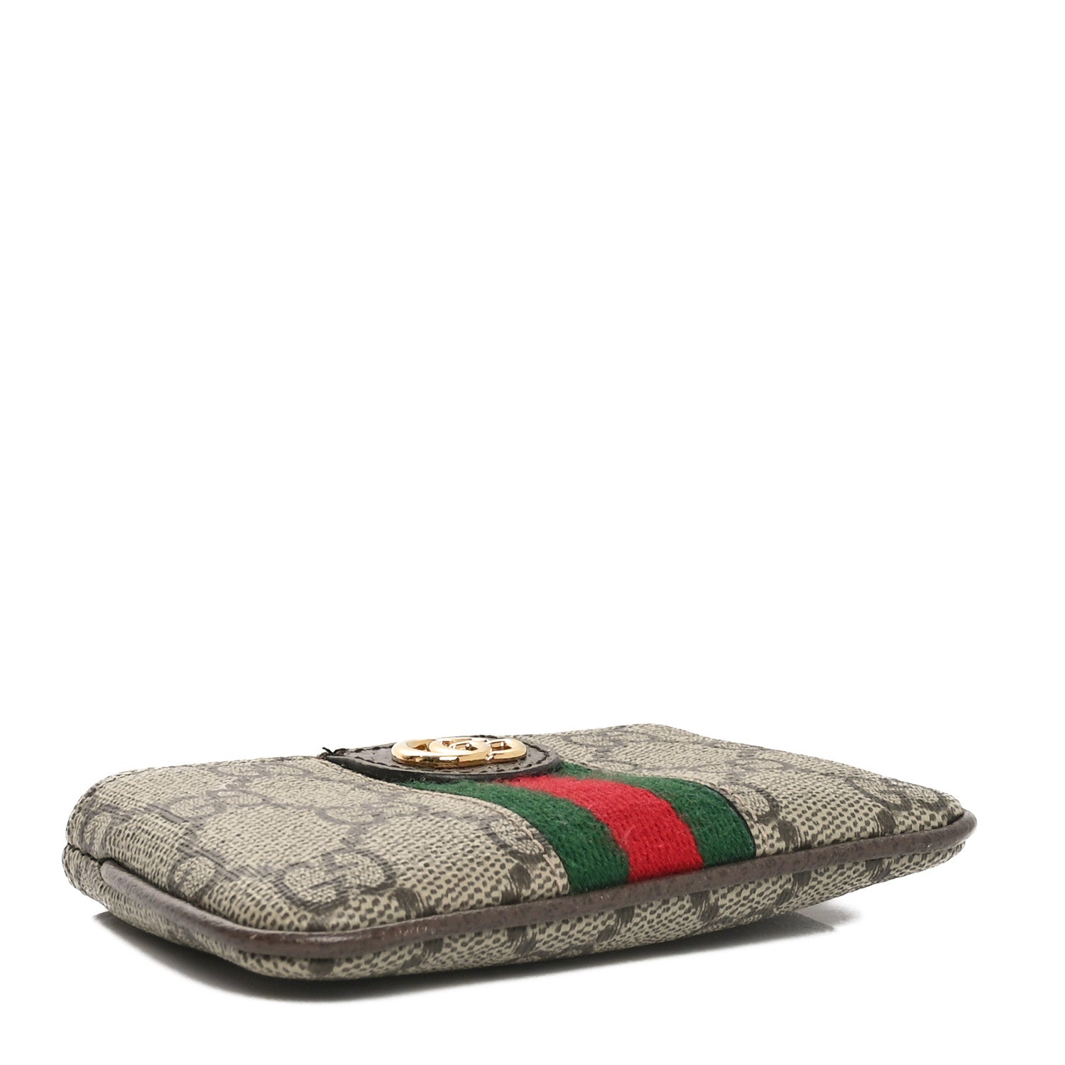 Gucci GG Supreme Monogram Web Ophidia Key Case Beige New Acero 4 of 8