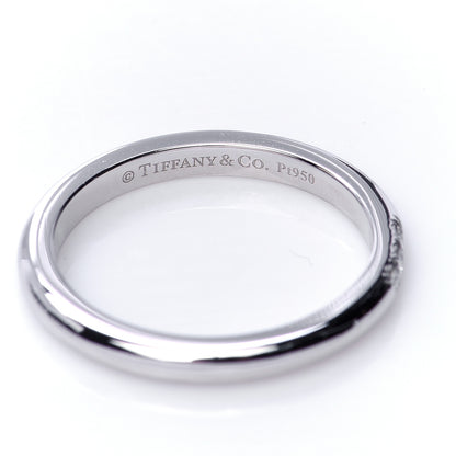 Tiffany Platinum Diamond 2mm Classic Wedding Band Ring 47 4 5 of 6
