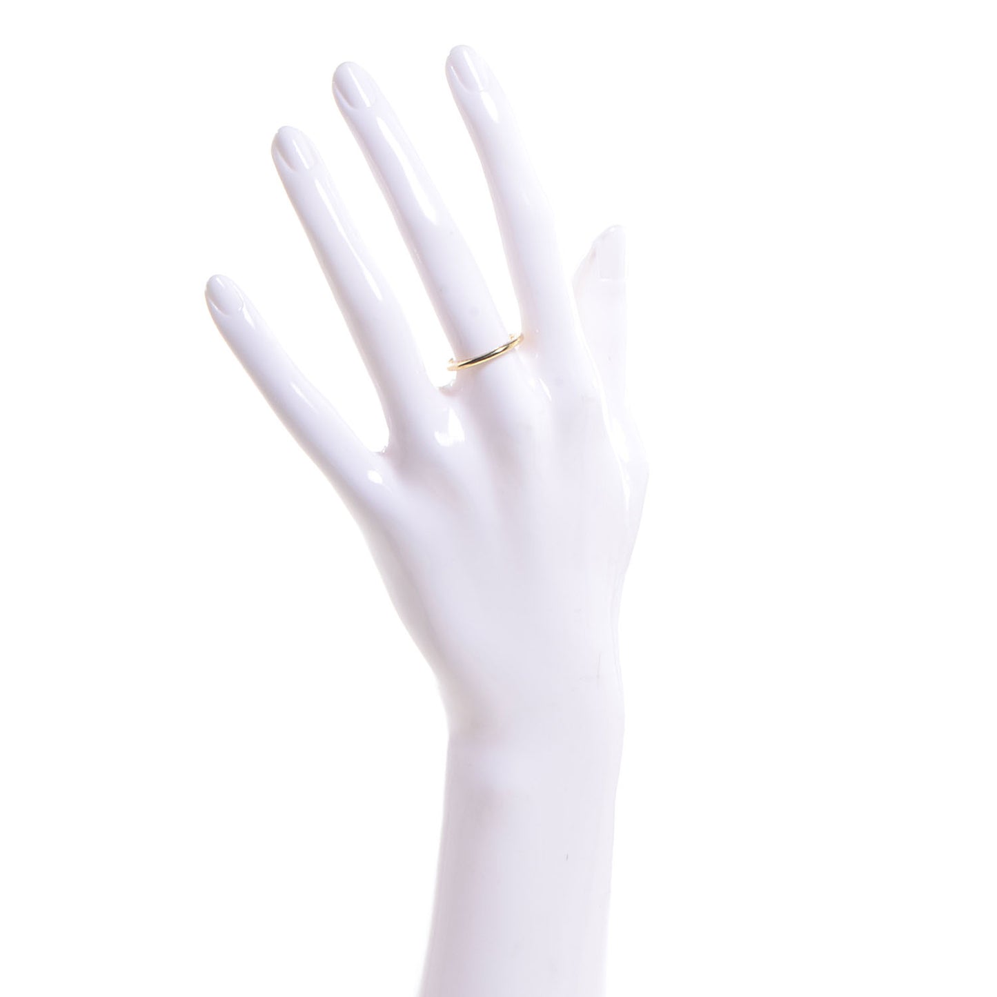 18K Yellow Gold 2mm Cable Inside Band Ring 6