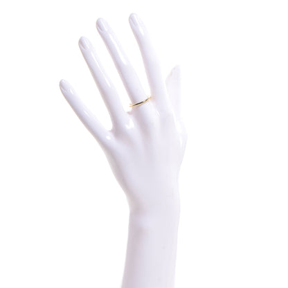 David Yurman 18K Yellow Gold 2mm Cable Inside Band Ring 6 2 of 5