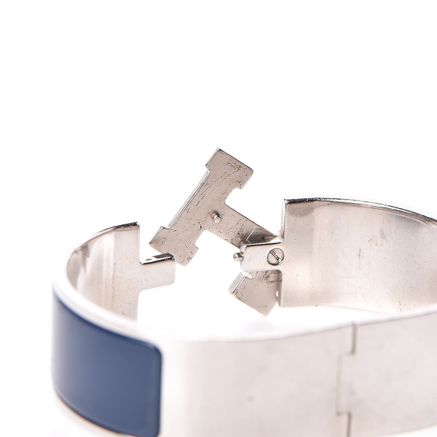 Enamel Wide Clic Clac H Bracelet GM Indigo