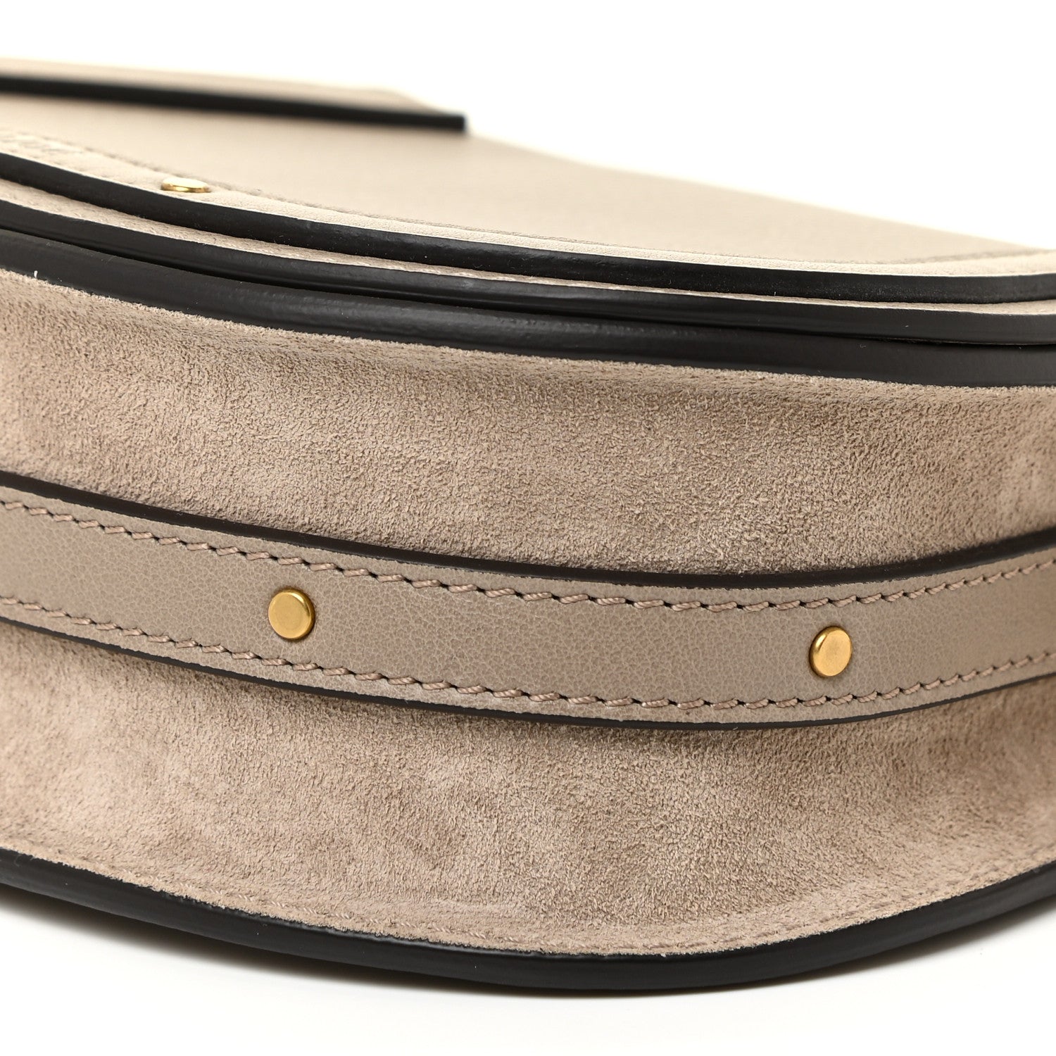 Chloe Calfskin Suede Medium Nile Bracelet Bag Motty Grey 10 of 12