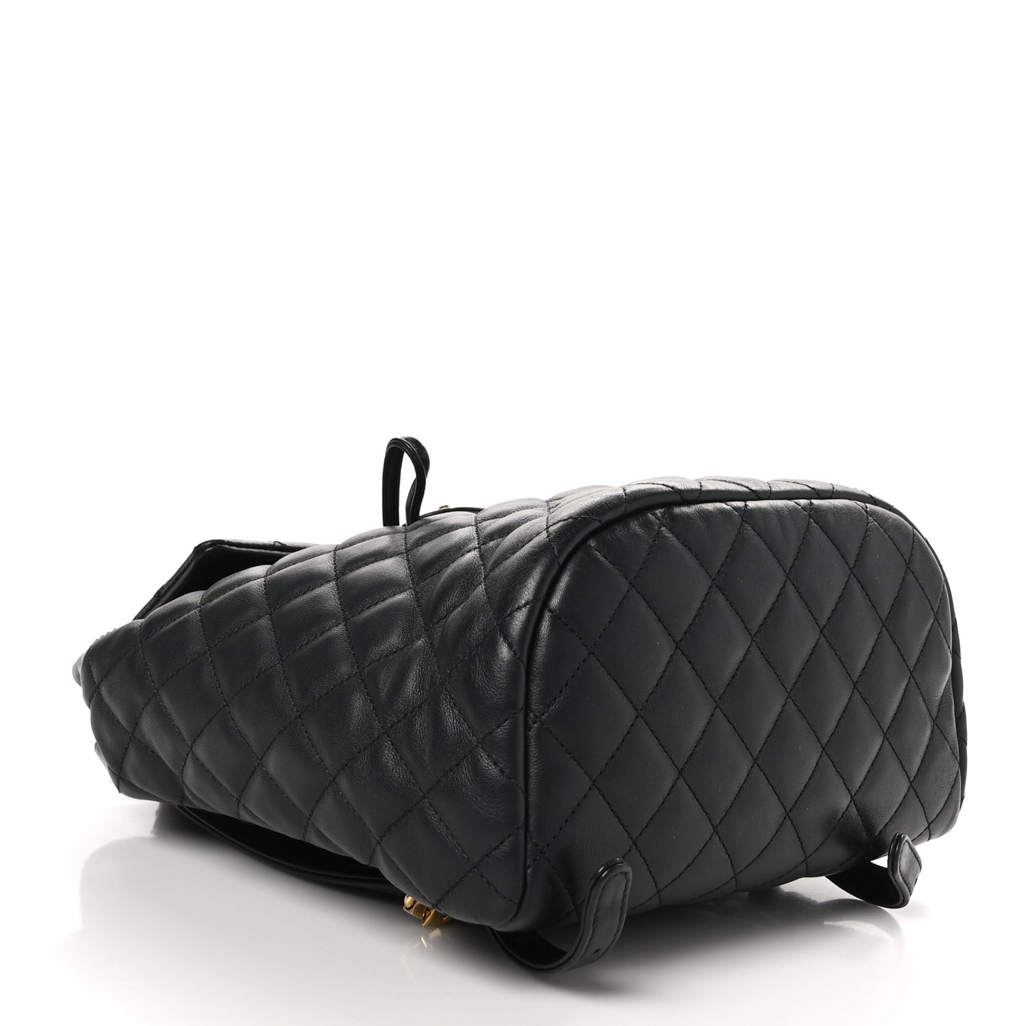 Lambskin Quilted Small Urban Spirit Backpack Black