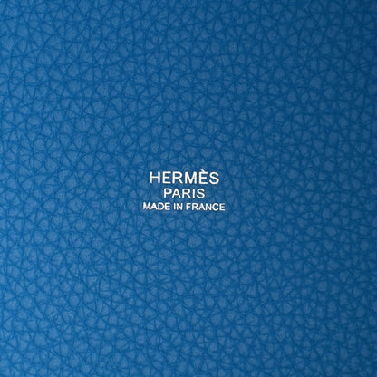 Hermes Taurillon Clemence Picotin Lock 18 PM Bleu Frida 6 of 11