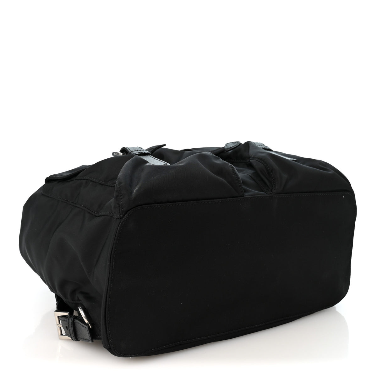 Re-Nylon Saffiano Medium Backpack Black