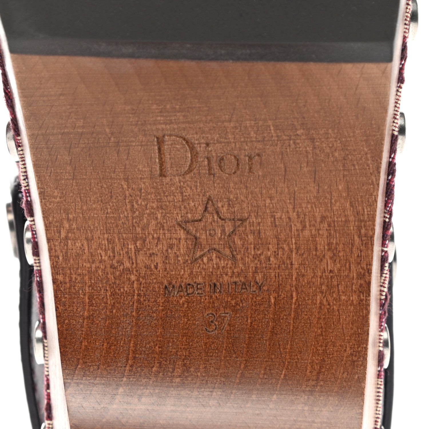 Christian Dior Canvas Oblique Diorquake 20mm Slingback Clogs 37 Deep Amaranth 6 of 9