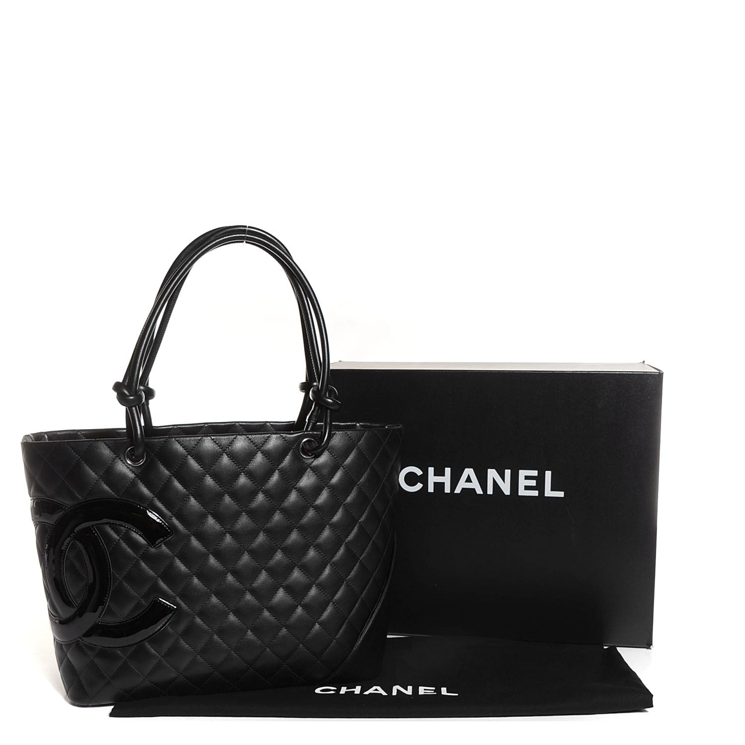 Chanel Calfskin Quilted Large Cambon Tote Black 5 of 8