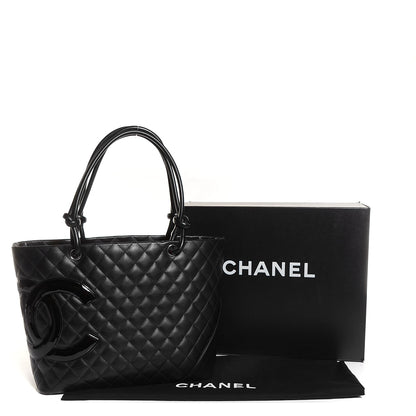 Chanel Calfskin Quilted Large Cambon Tote Black 5 of 8
