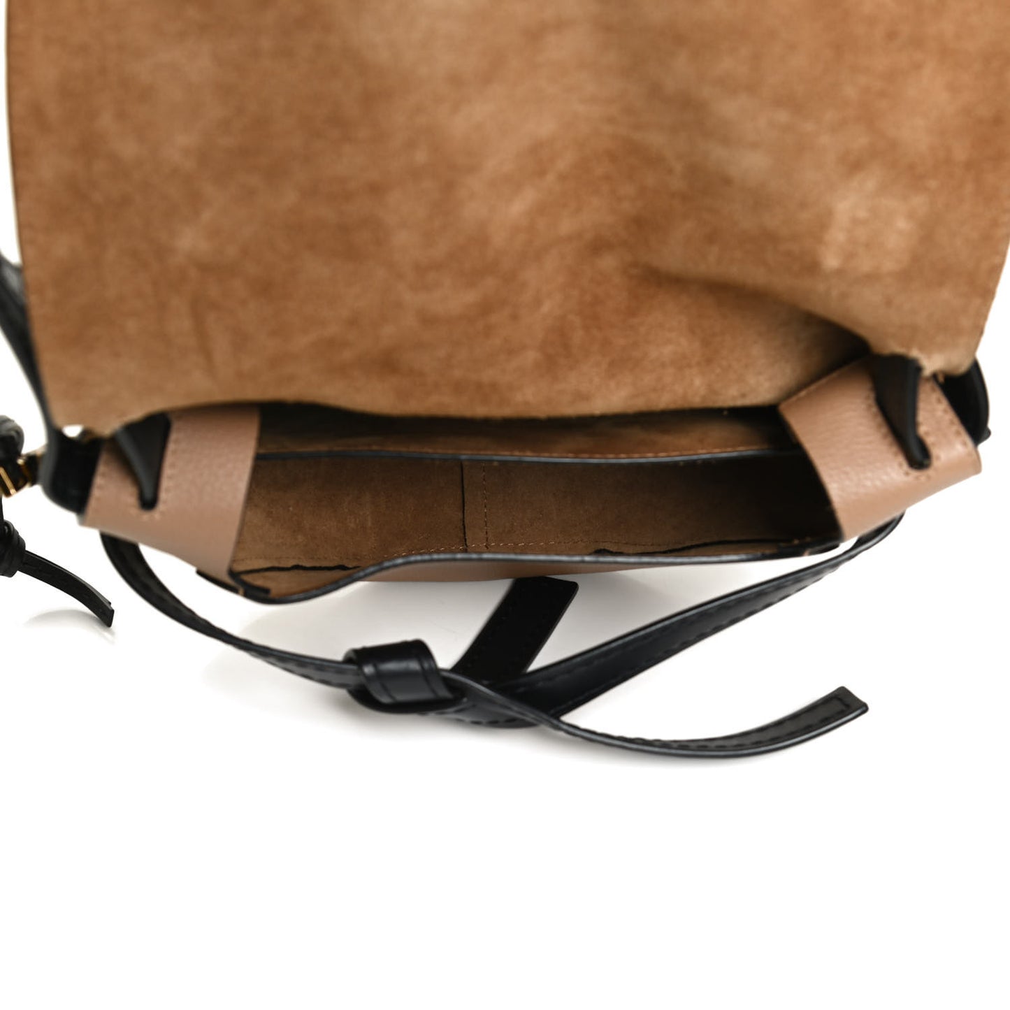 Grained Calfskin Small Gate Crossbody Bag Mocca Black
