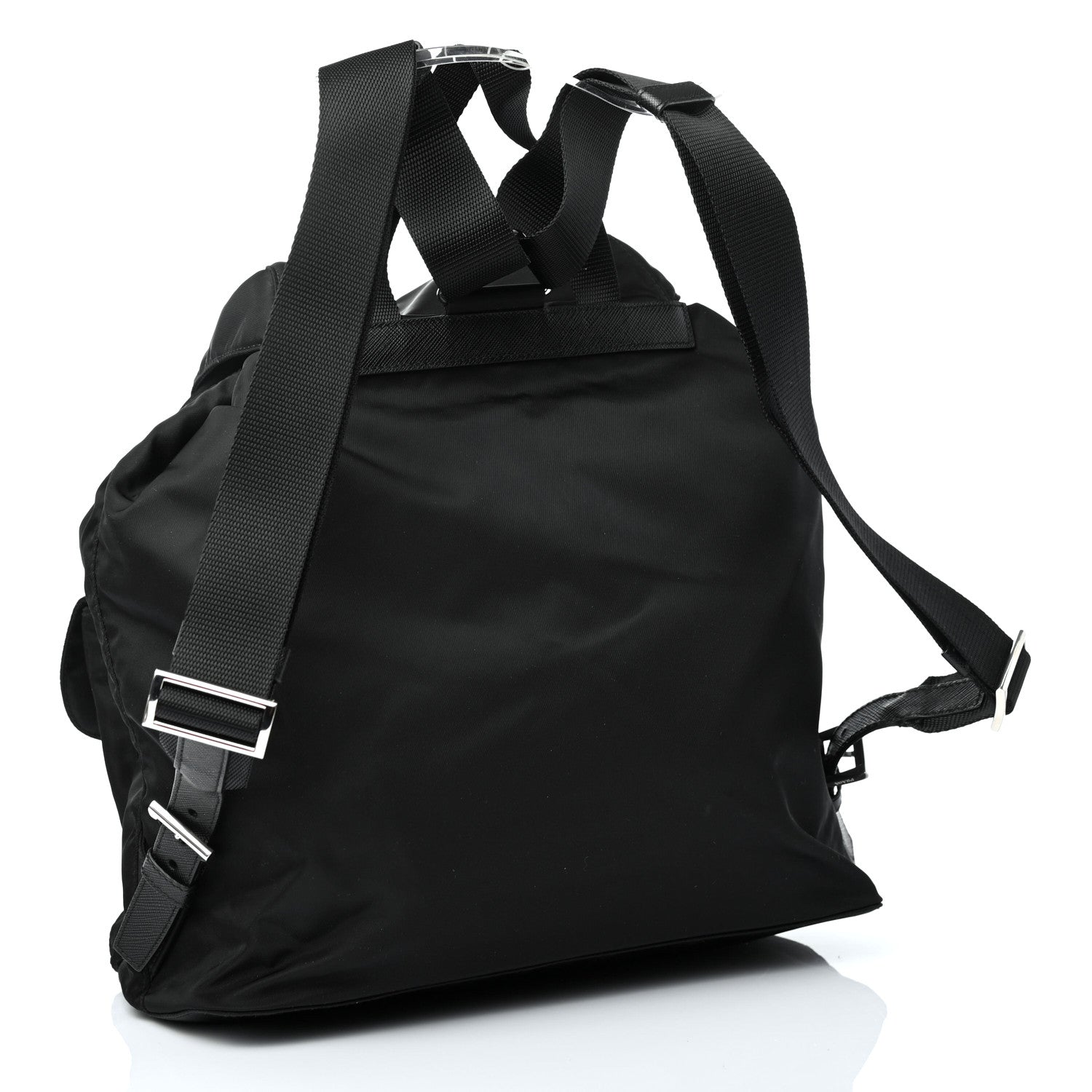 Prada Tessuto Nylon Vela Saffiano Large Backpack Black 2 of 4