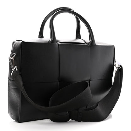 Bottega Veneta Calfskin Maxi Intrecciato Arco Briefcase Black 2 of 11