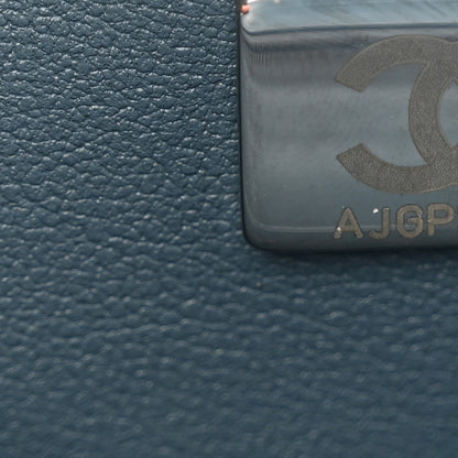 Chanel Aged Calfskin Chevron Quilted 2.55 Reissue Mini Flap Blue 8 of 11