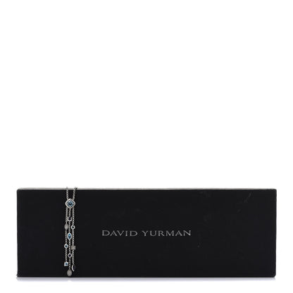 David Yurman Sterling Silver Diamond Iolite Blue Topaz Confetti Ice Necklace 7 of 7