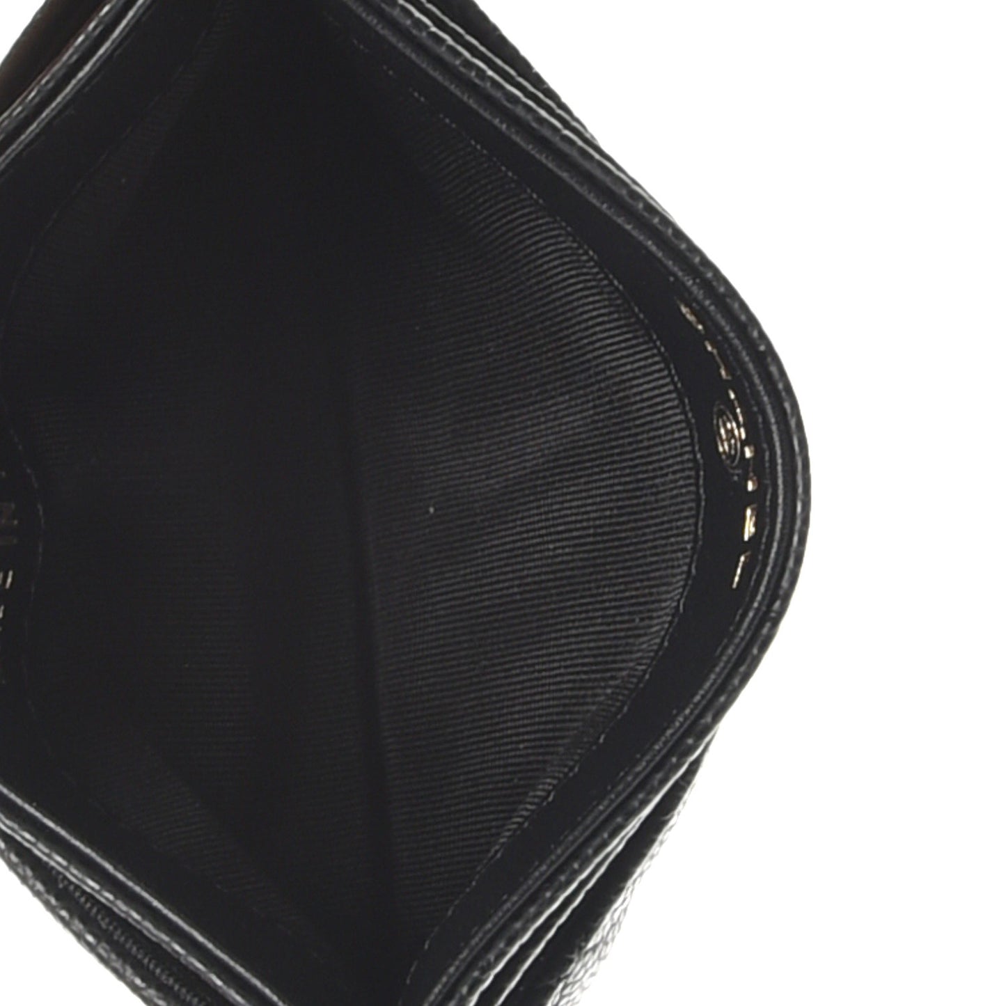 Caviar Quilted Boy Card Holder Black