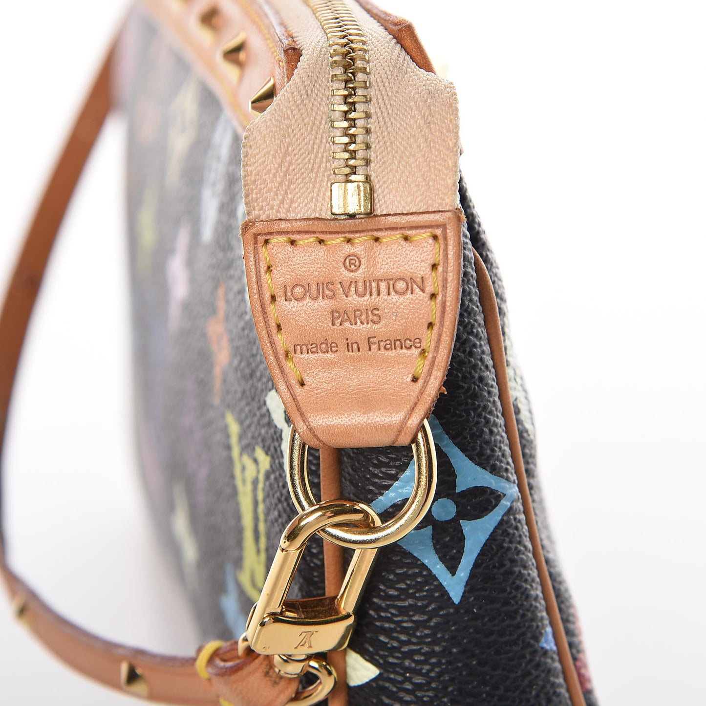Monogram Multicolor Pochette Accessories Black
