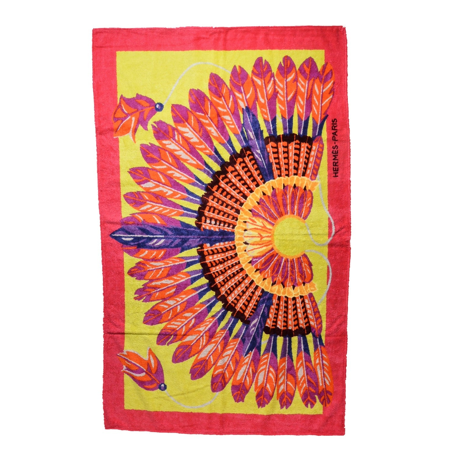 Hermes Cotton Terry Brazil Beach Towel 1 of 6